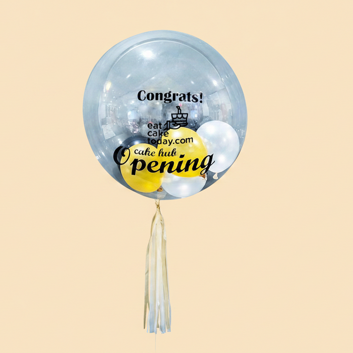 Helium Deco Bubble Balloon 24"