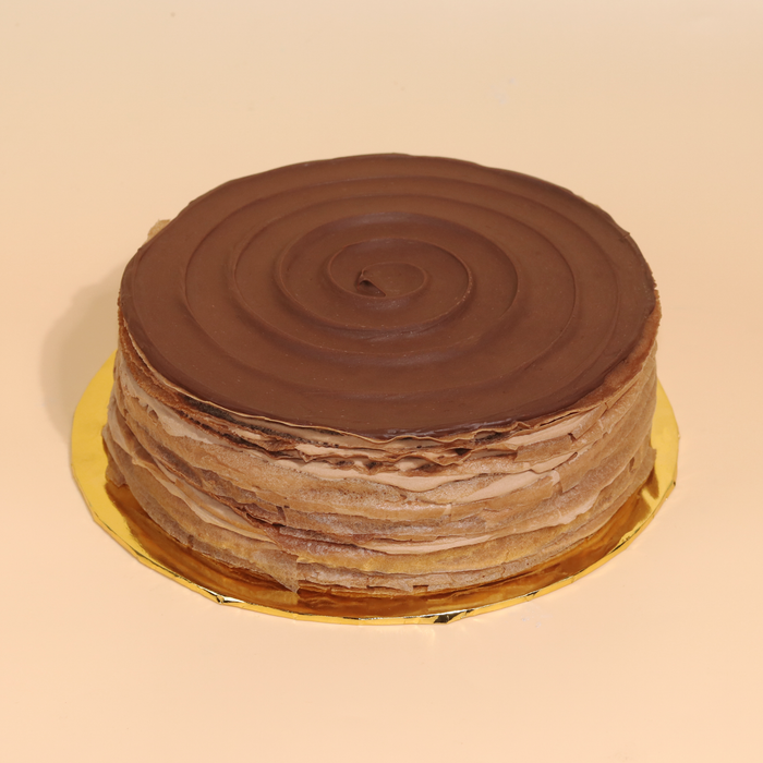 61% Dark Chocolate Mille Crepe Cake