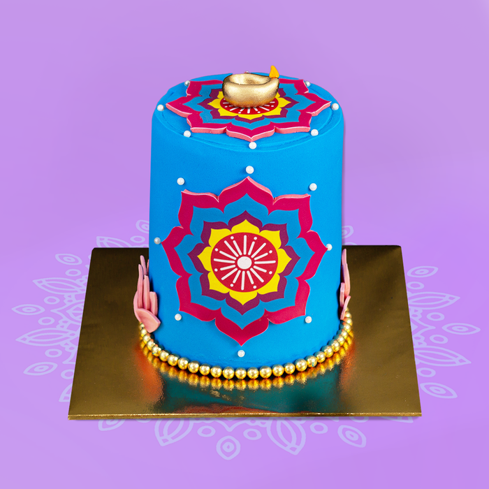 Diwali Rangoli Theme Cake 4 inch