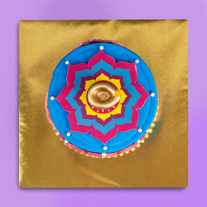 Diwali Rangoli Theme Cake 4 inch