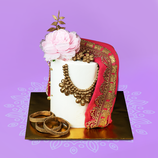 Saree Designer Cake 4 inch