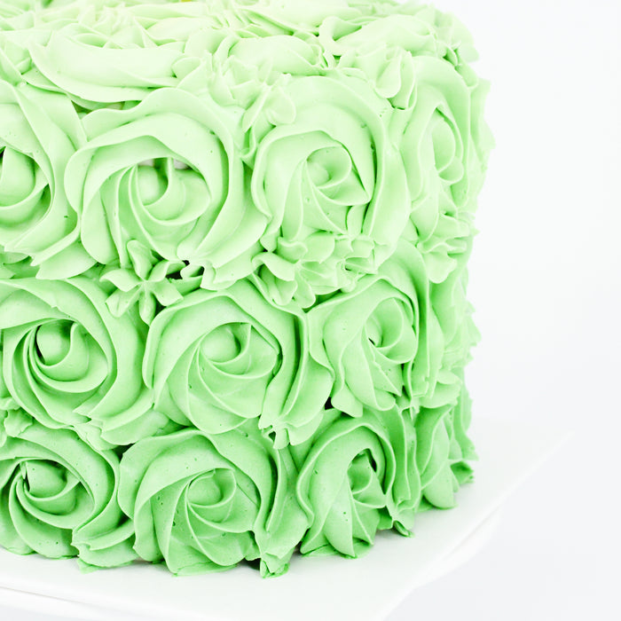 Green Rosette Cake