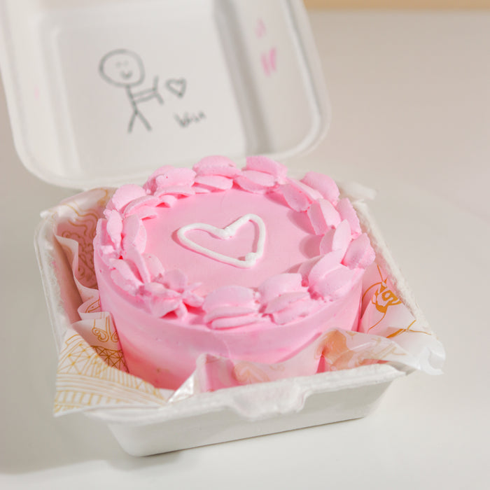 Pink Lunch Box Cake 4 inch - Cake Together - Online Birthday Cake Delivery