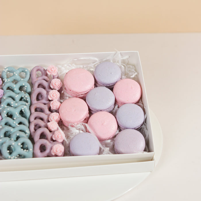 Mini Pretzel and Macaron Combo Set - Cake Together - Online Birthday Cake Delivery