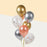 Rose Gold, Metallic Gold, Metallic Silver and Confetti Helium Balloons