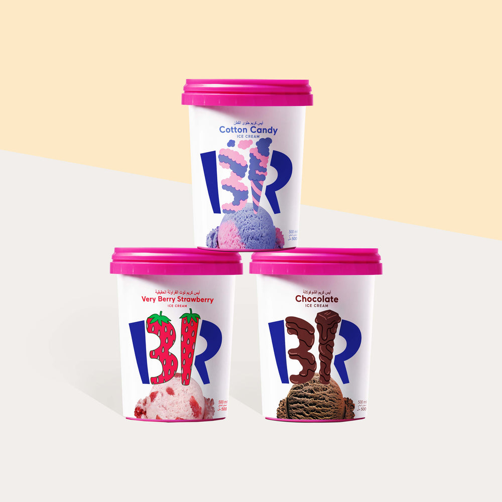 Baskin Robbins Ice Cream Pint Triple Bundle