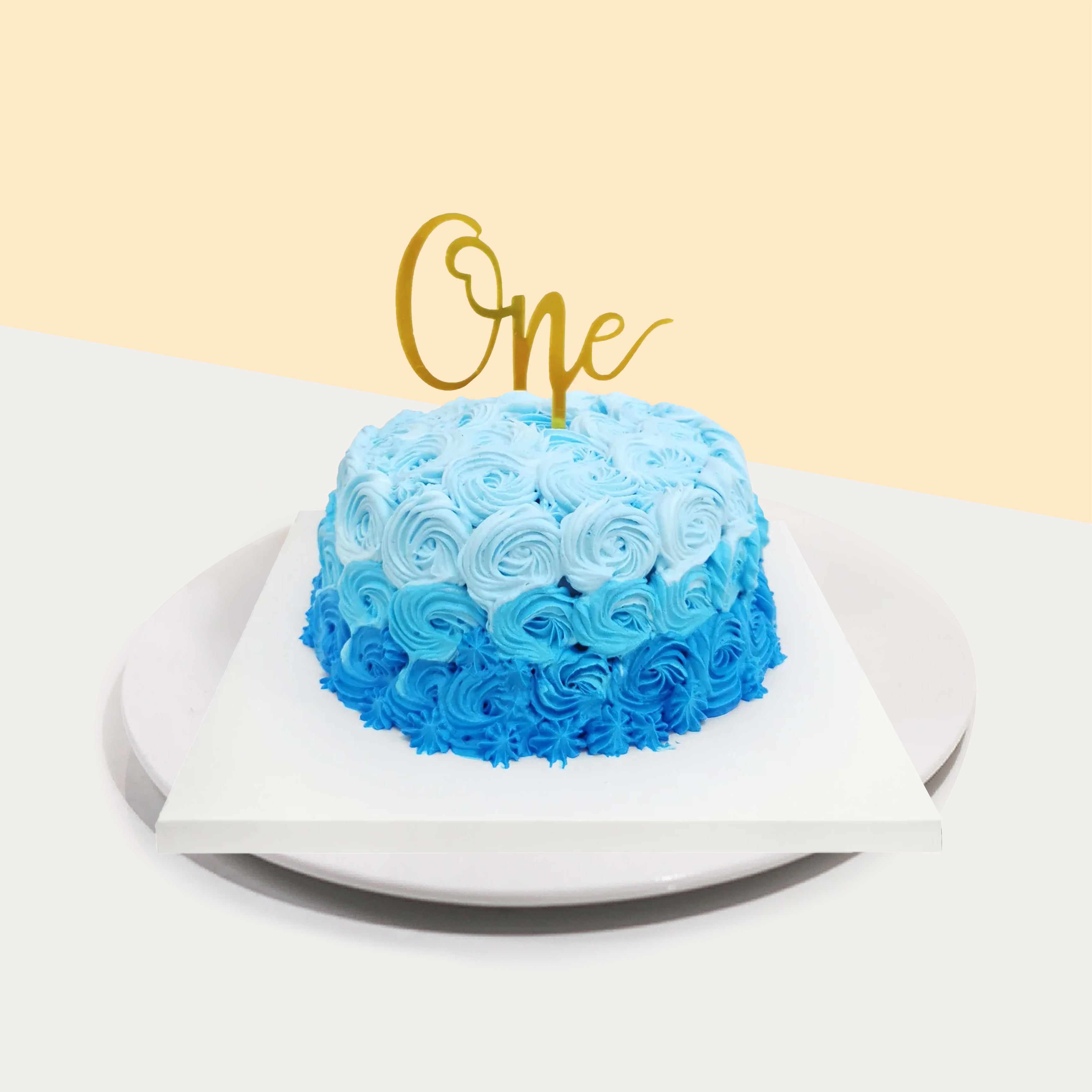 Ombre Rosette Cake - Last Minute Cakes Singapore/Same-day Delivery SG -  River Ash Bakery