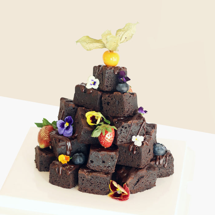 Noir Brownie Tower 7 inch - Cake Together - Online Birthday Cake Delivery