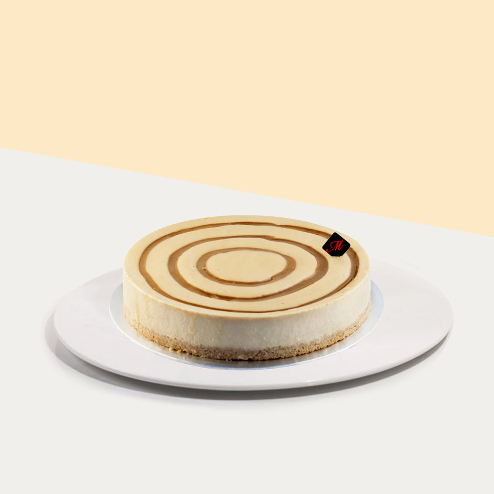 Creamy coffee cheesecake with Ritz biscuit base
