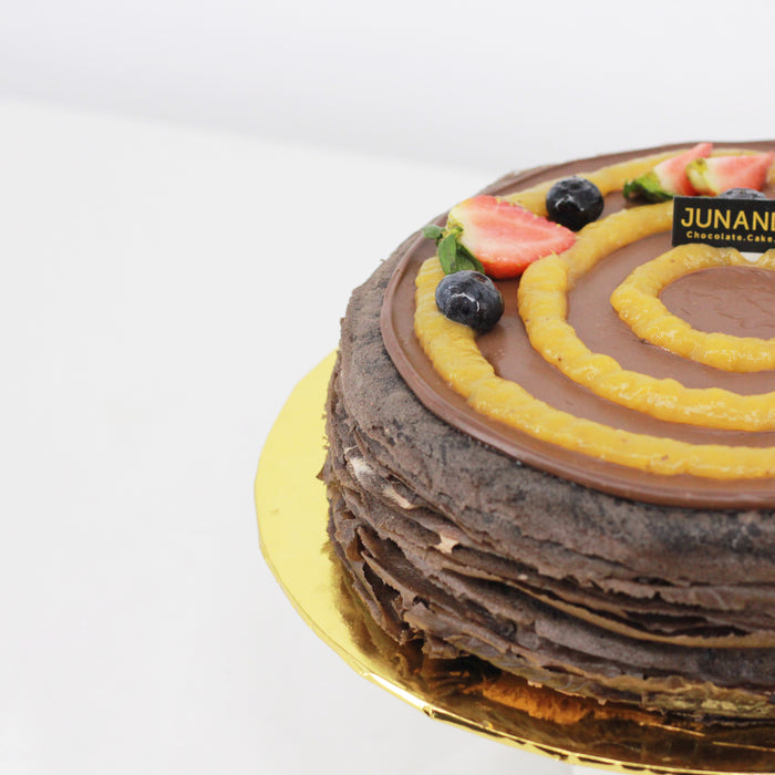 Chocolate Banana Mille Crepe 8 inch - Cake Together - Online Birthday Cake Delivery