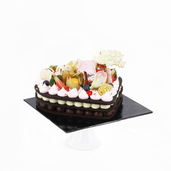 Heart Shape Sablée Tart 7 inch - Cake Together - Online Birthday Cake Delivery