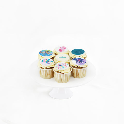 Edible image printed cupcakes