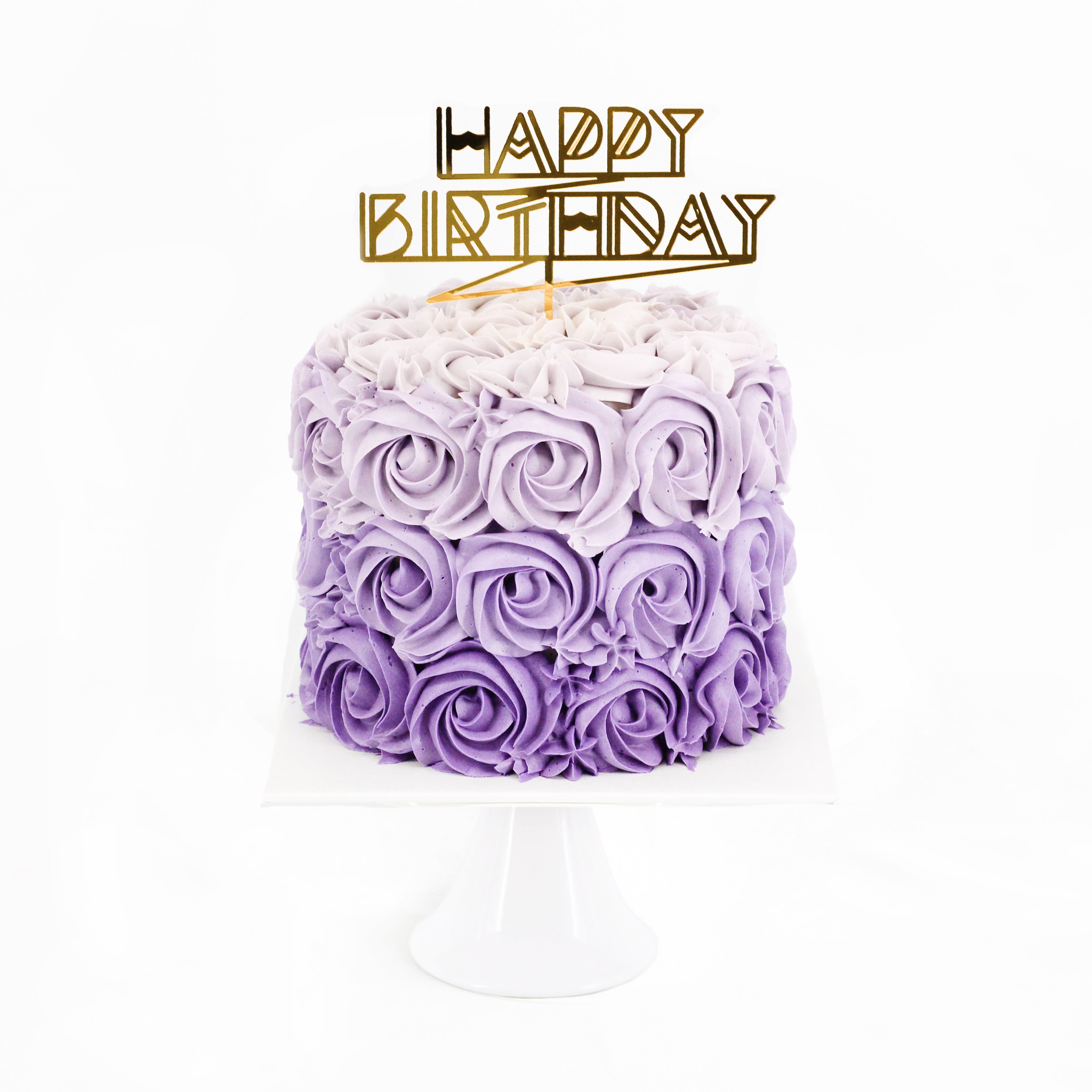 Purple Rose Butterfly Cake — The Cakery