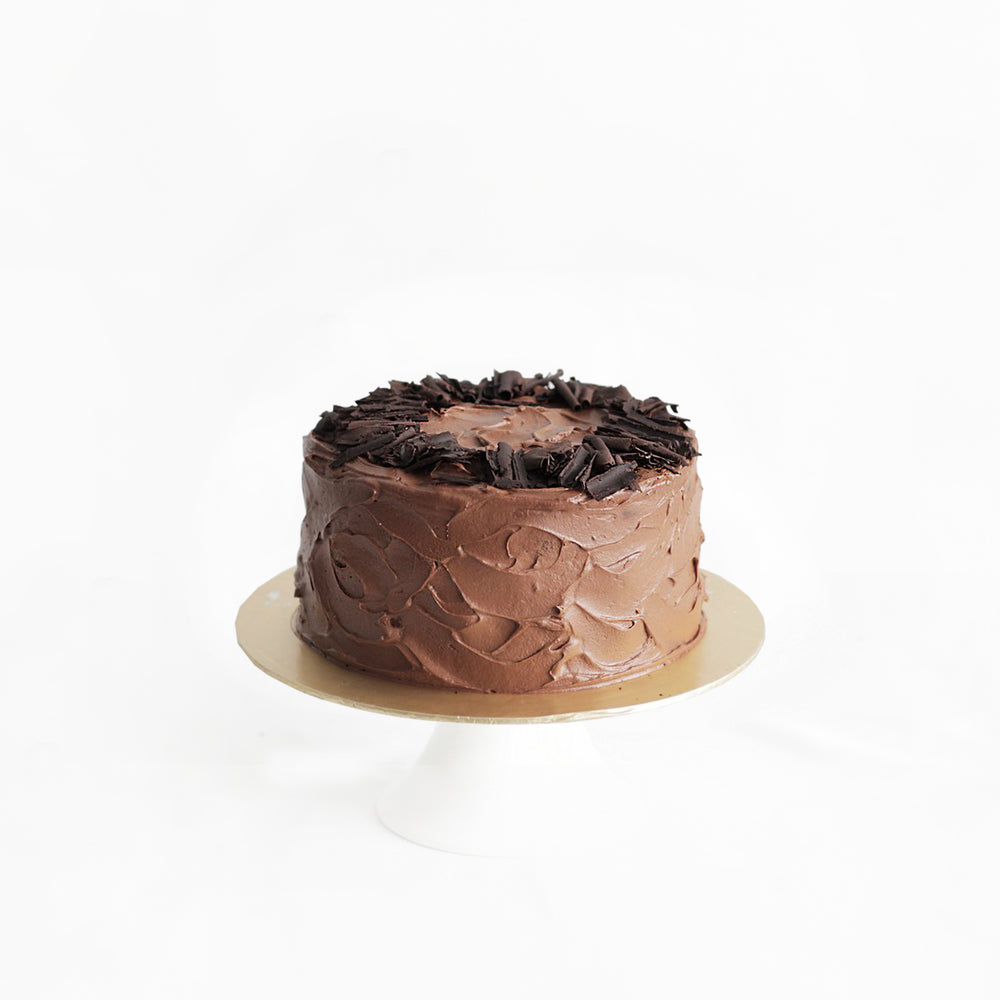 Chocolate cake with rich fudgy chocolate buttercream