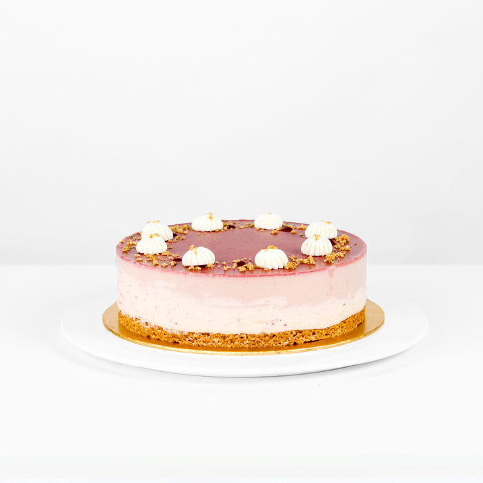 Strawberry Mousse Cheesecake 8 inch - Cake Together - Online Birthday Cake Delivery