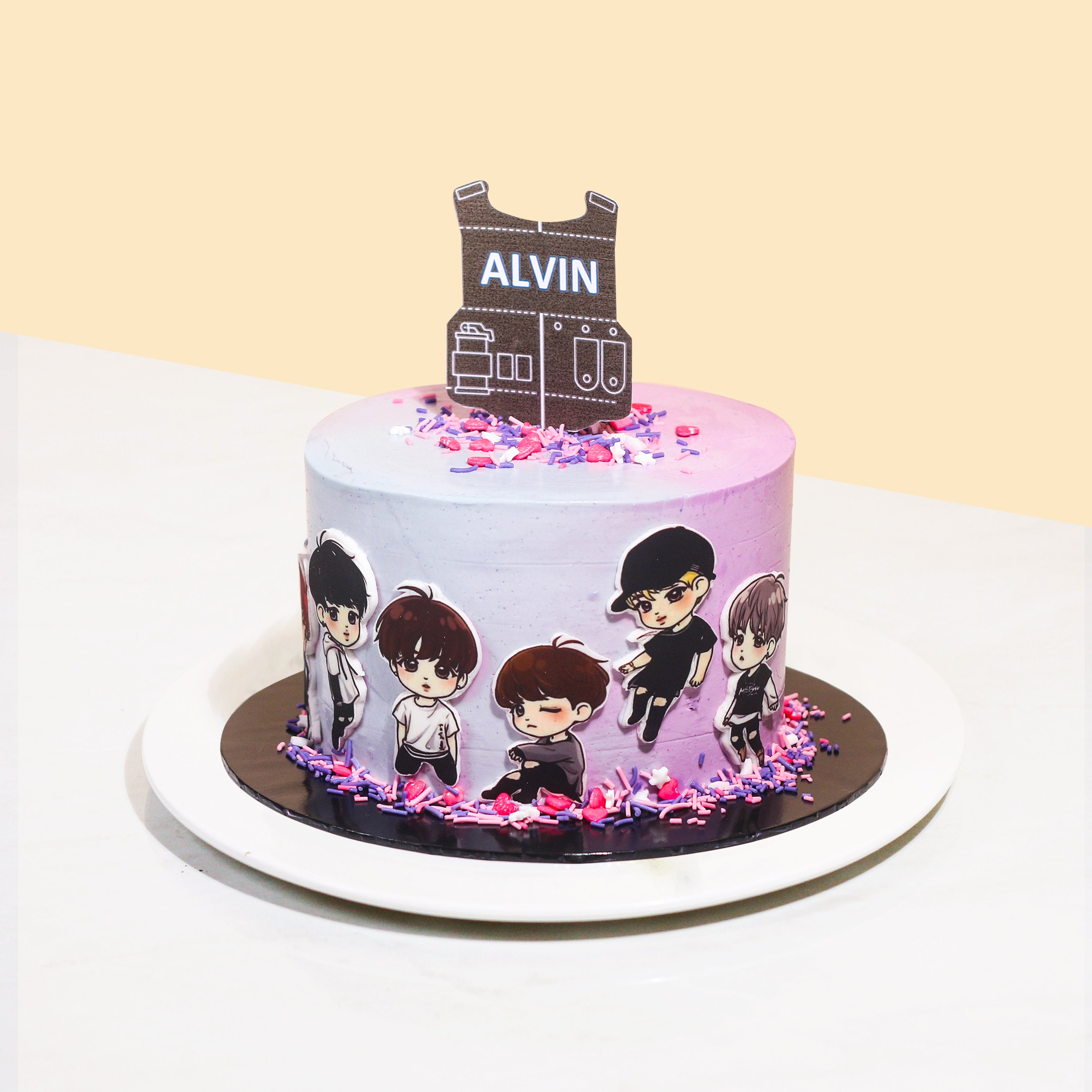 BTS Cream Cake - Rashmi's Bakery