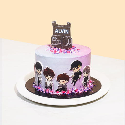 BTS Kpop design cake