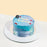 Galaxy mirror cake with happy birthday wordings
