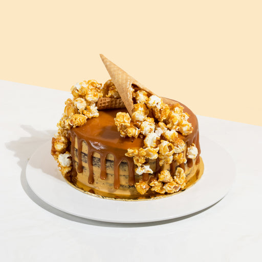 Salted Caramel Popcorn 7 inch - Cake Together - Online Cake & Gift Delivery