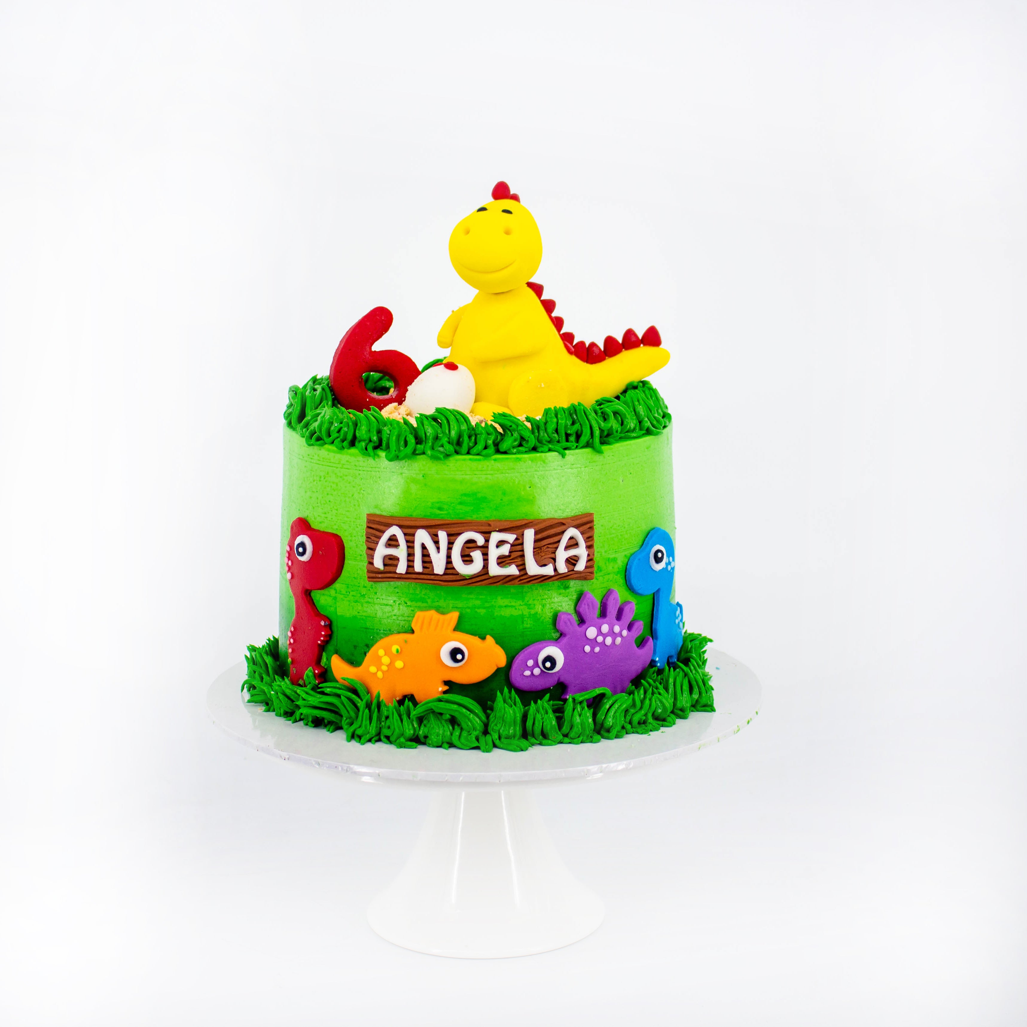 Small Dinosaur Cake SG/COVID19 cake delivery singapore - River Ash Bakery