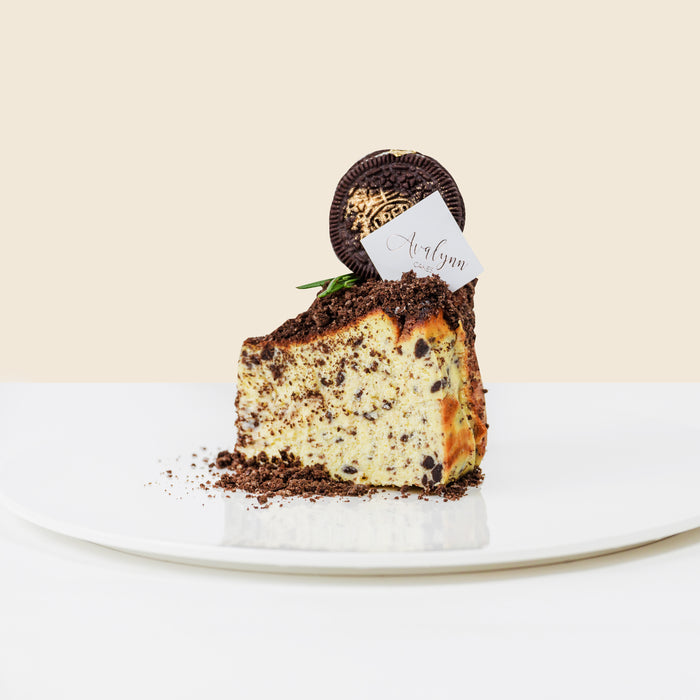 Cookies and Cream Basque Burnt Cheesecake 6 inch - Cake Together - Online Birthday Cake Delivery