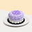 Eggless purple ombre rosette cake