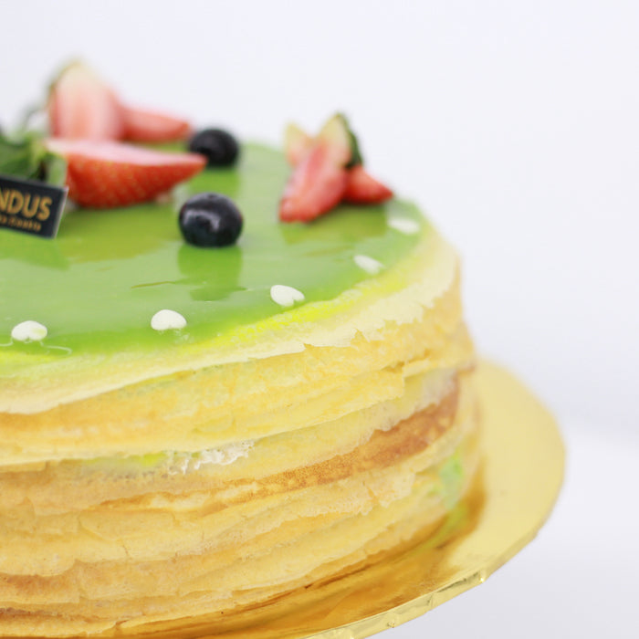 Green Tea Mille Crepe 8 inch - Cake Together - Online Birthday Cake Delivery