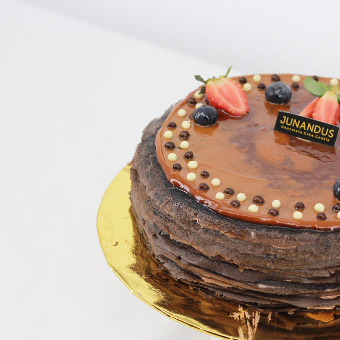 Hazelnut Chocolate Mille Crepe 8 inch - Cake Together - Online Birthday Cake Delivery