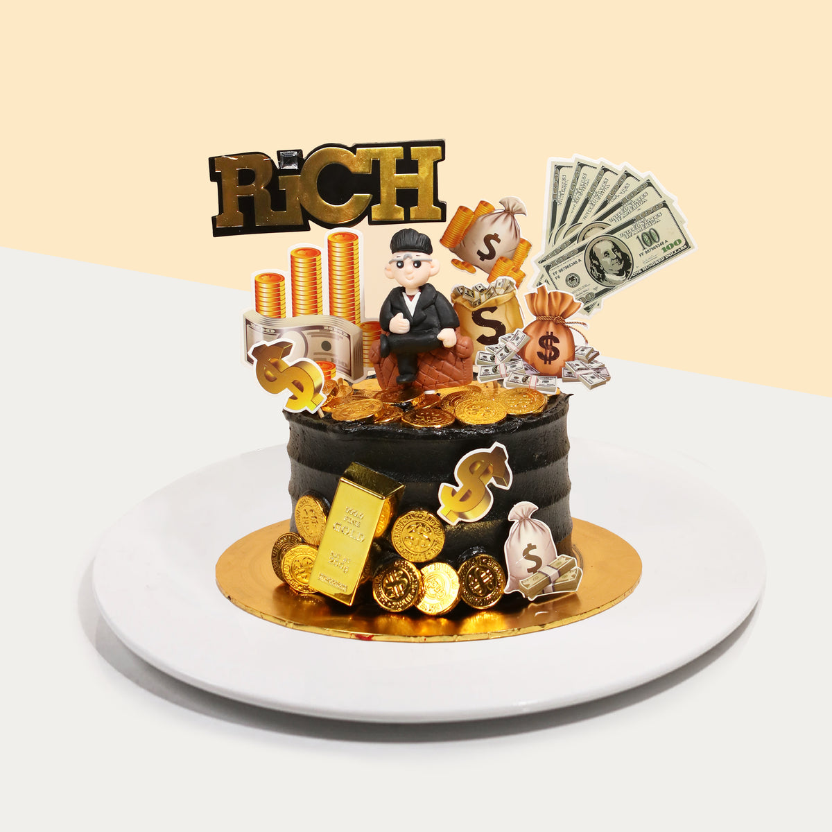 Boss Baby girl 1st birthday single tier Cake