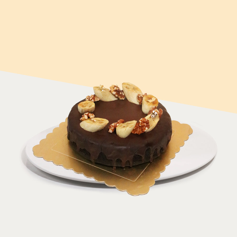 Vegan Banana Chocolate Cake 7.5 inch - Cake Together - Online Birthday Cake Delivery