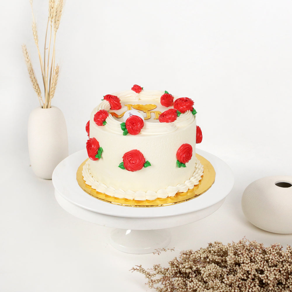 Classic Rose Cake - Cake Together - Online Birthday Cake Delivery