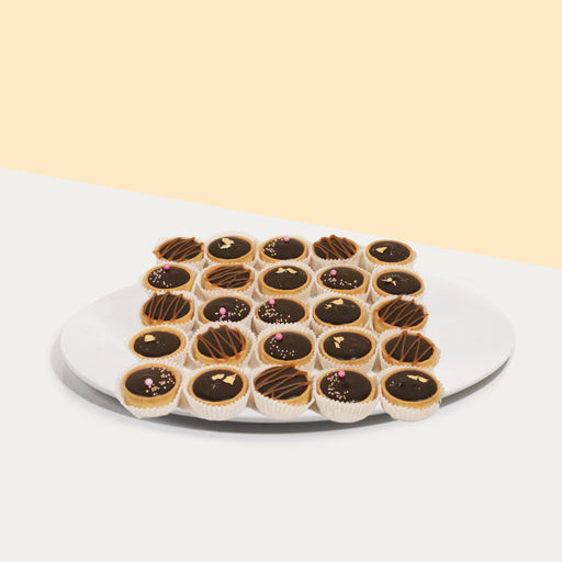 Dark chocolate mini tarts