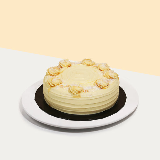 Pandan butter cake with gula melaka cream cheese frosting