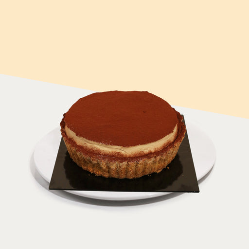 Tiramisu Tart with Toffee Banana 9 inch - Cake Together - Online Birthday Cake Delivery