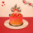 Red buttercream prosperity cake