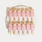 Twelve pieces of pink unicorn cakesicles