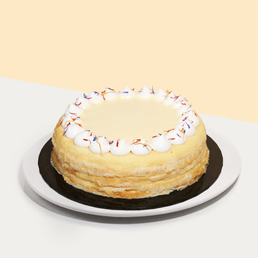 Vanilla Mille Crepe 8 inch - Cake Together - Online Birthday Cake Delivery
