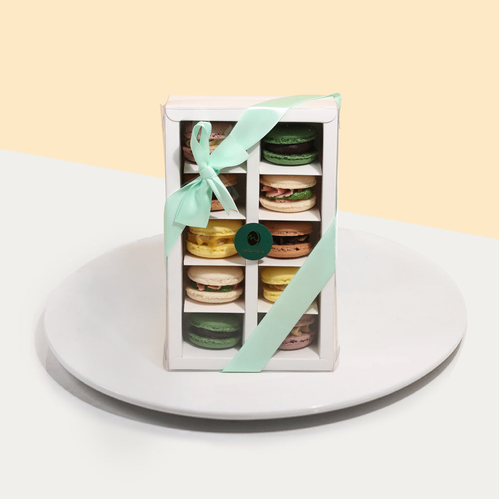 The Happy Macarons Box 10 Pieces - Cake Together - Online Birthday Cake Delivery