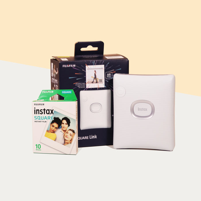 Instax SQUARE Link + Instax Film SQUARE Single Pack (10 Sheets)