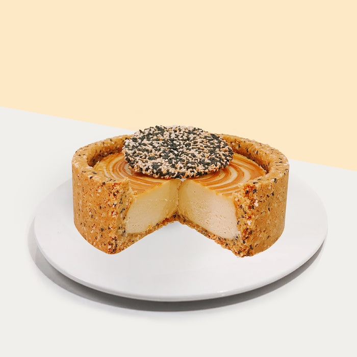 Caramel Cheesecake with Sesame 7 inch - Cake Together - Online Birthday Cake Delivery