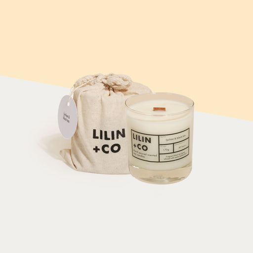 Lilin+Co Lychee & Black Tea Candle 170g