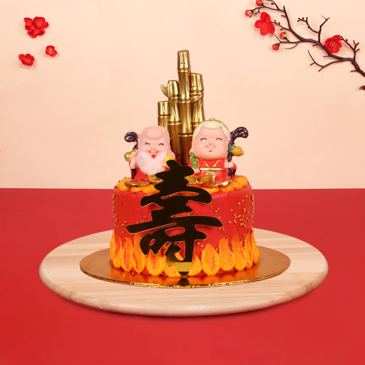 CNY Longevity Couple Cake - Cake Together - Online Birthday Cake Delivery