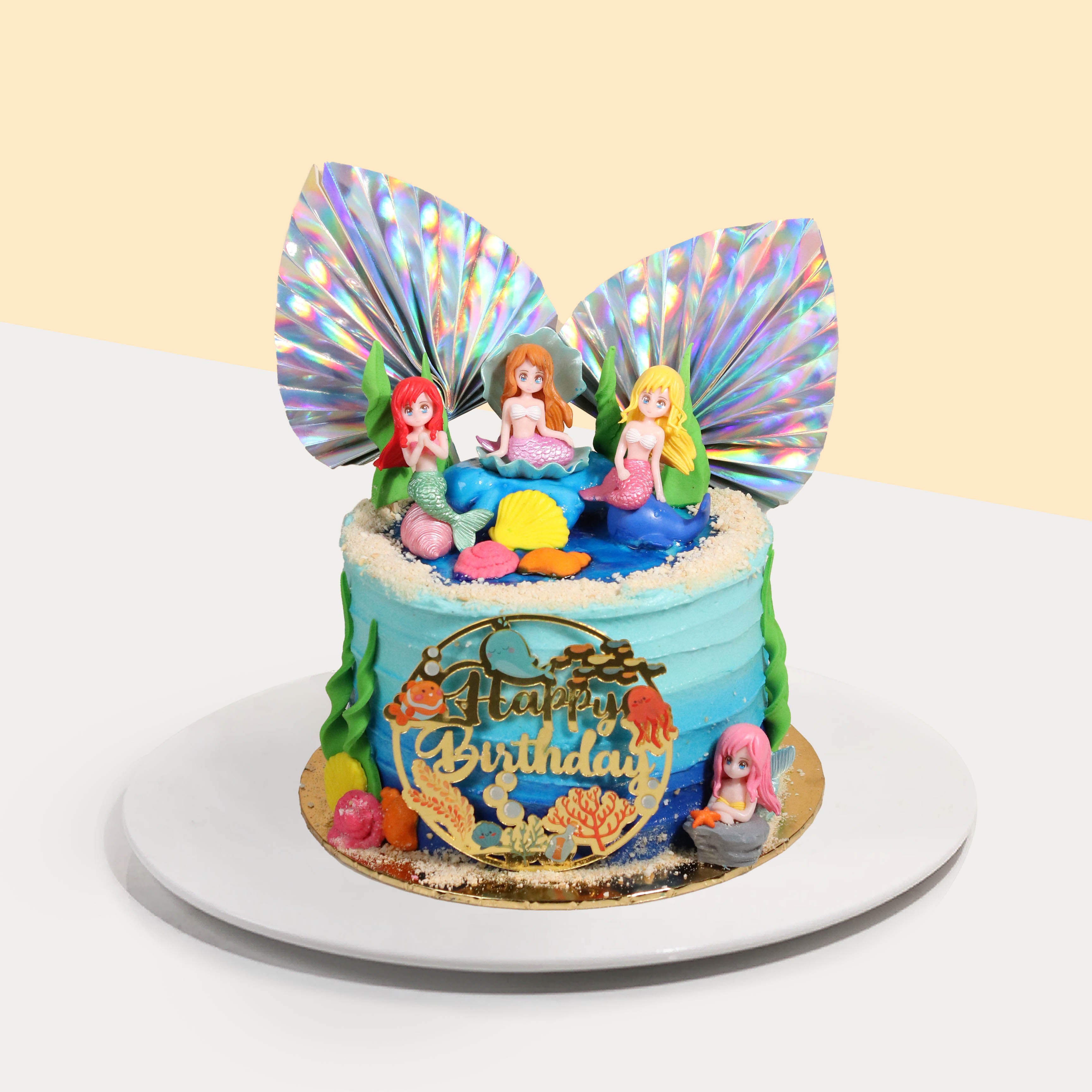 Mermaid Under the Sea Custom Birthday Cake – Blue Sheep Bake Shop