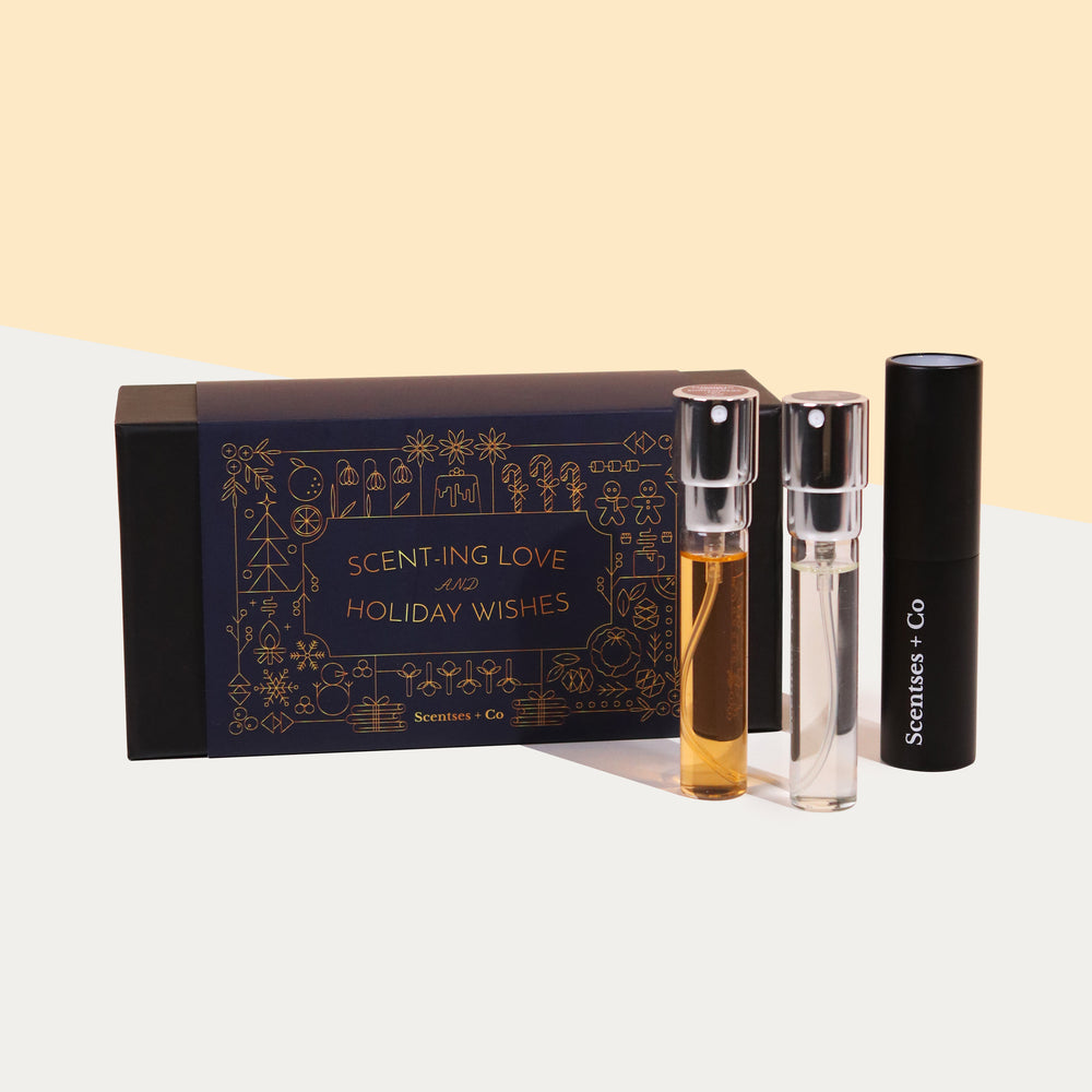 Blue sleeve designer perfume gift box