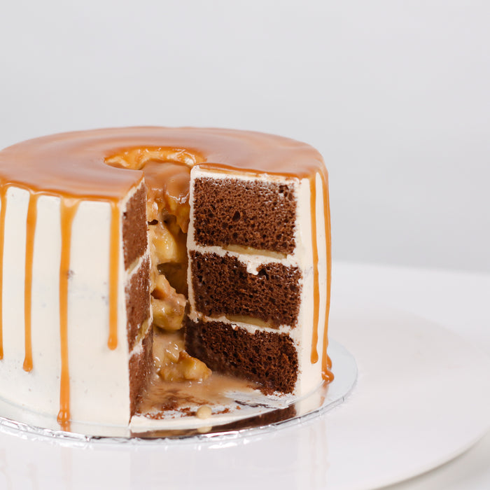 Salted Caramel Banana Chocolate Chiffon - Cake Together - Online Birthday Cake Delivery