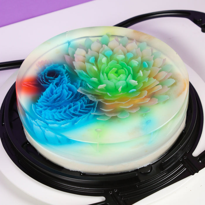 Peacock 3D Jelly Cake 8 inch - Cake Together - Online Birthday Cake Delivery