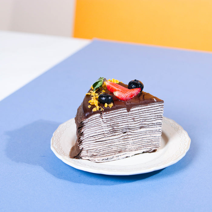 Double Chocolate Crepe Cake 8 inch - Cake Together - Online Birthday Cake Delivery