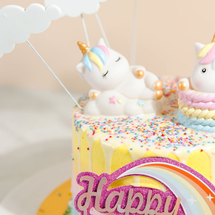 Funfair Unicorns 5 inch - Cake Together - Online Birthday Cake Delivery