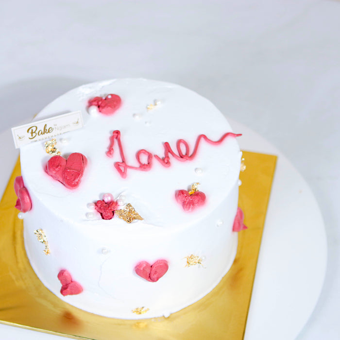 Love, Korean Inspired Cake - Cake Together - Online Birthday Cake Delivery