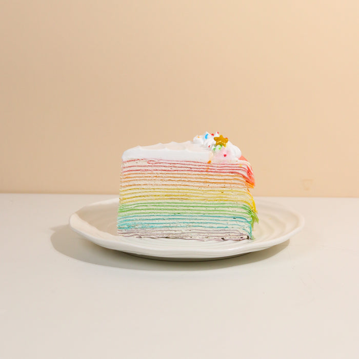 Rainbow Mille Crepe 8 inch - Cake Together - Online Birthday Cake Delivery